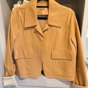 Alexis Peri Leather Jacket in Dune